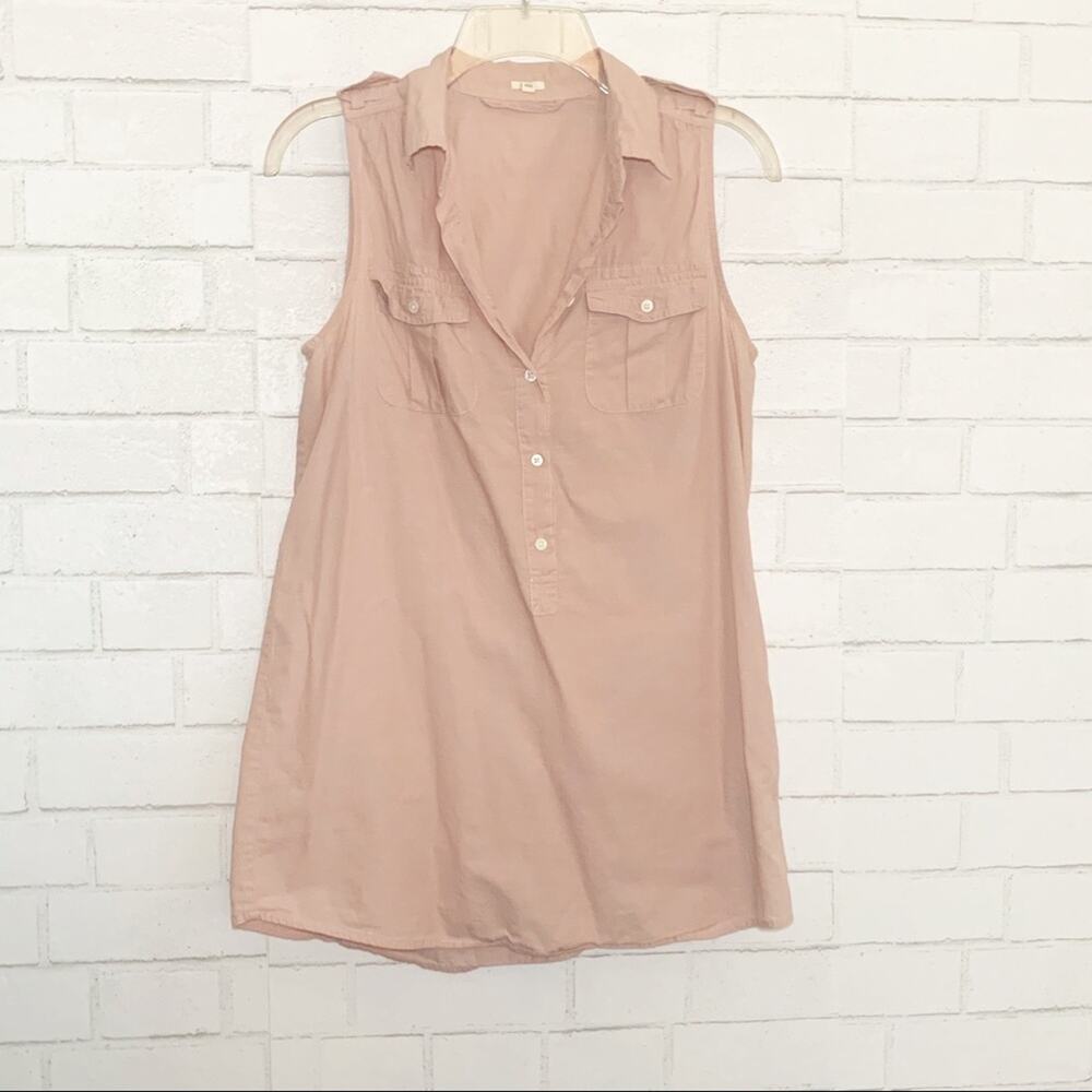 J. Crew Blush Sleevless Popover Cotton Top XS - Picture 2 of 14